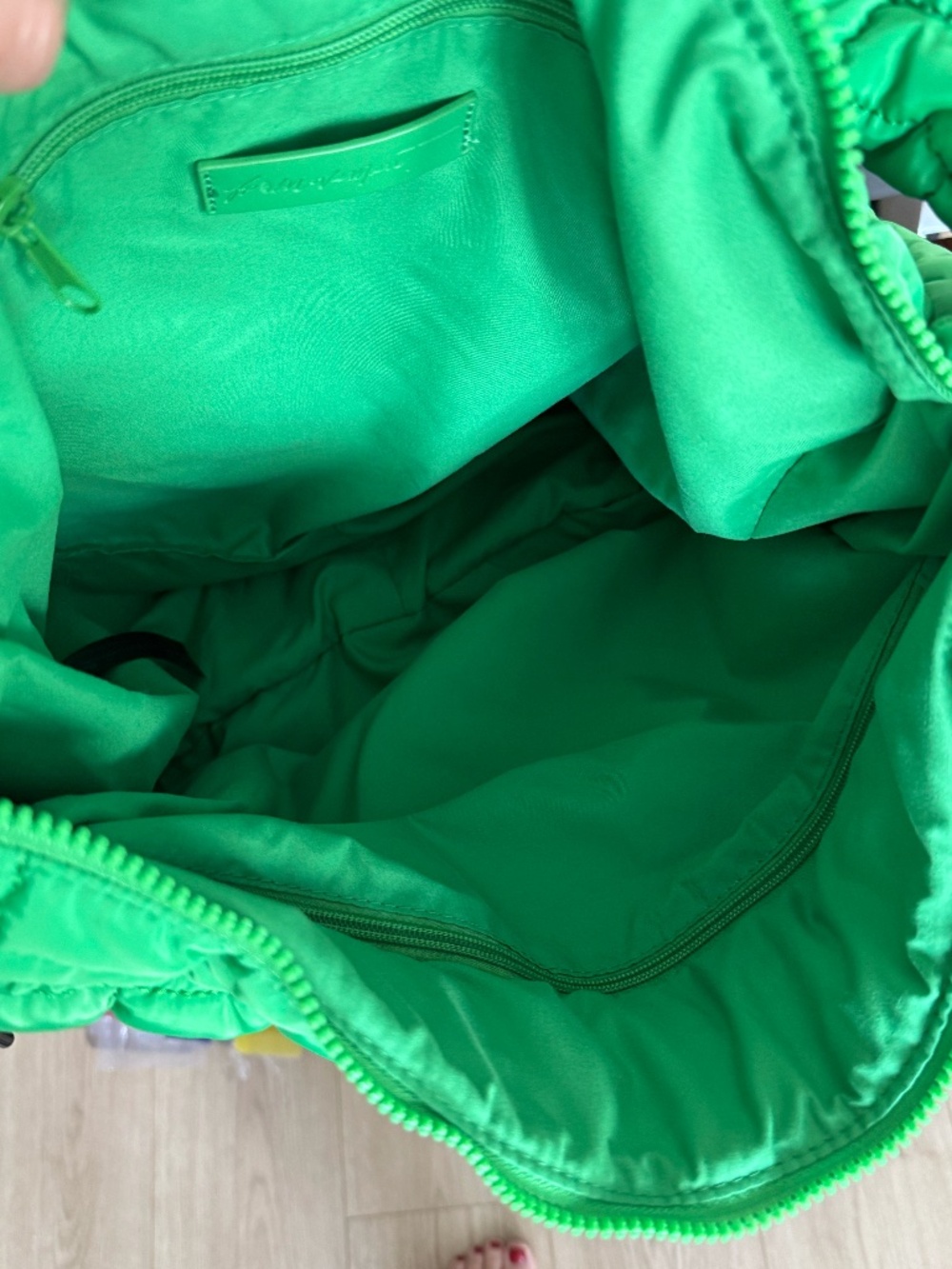 Free People Quilted Shoulder Bag  - Kelly Green - Picture 3 of 4